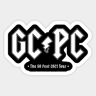 GoCast Podcast 2021 Fest  (White Version) - Motters Collection Sticker